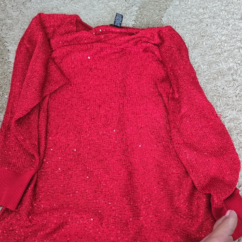 Red Sparkly Sweater
